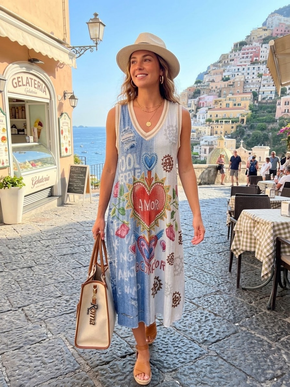 NEW COLLECTION Multicolor Pleated Printed Maxi Dress size one size